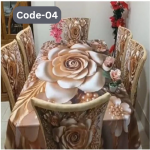 3D Printed Dining Table And Chair Cover Set-04