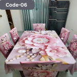 3D Printed Dining Table And Chair Cover Set-06