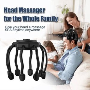 Portable Rechargeable Vibration Head Massager for Home Spa .