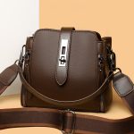 High-quality Messenger Bags For Women Luxury Crossbody Shoulder Bags Female(Coffee) - Image 2